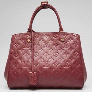 Louis Vuitton Aurore Monogram Empreinte Leather Montaigne MM Bag w/o Strap